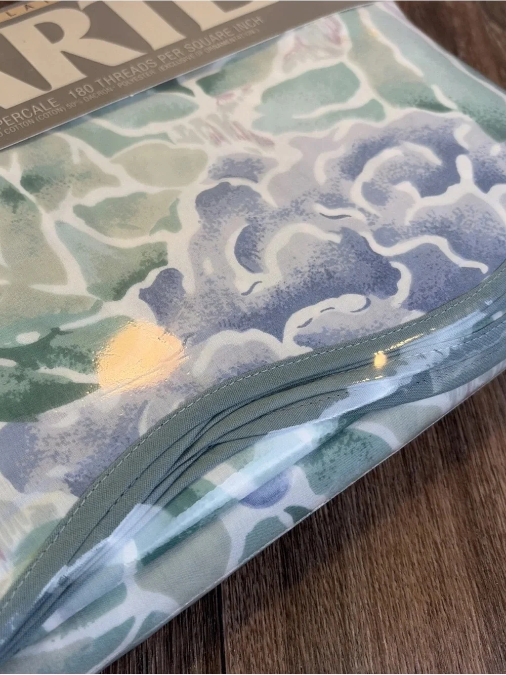 Vintage Martex Silk Forest Floral KING Sheet Set Flat & Fitted New Old Stock